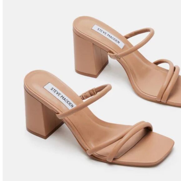 NWOT Madden Girl Nude Heeled Sandal Size 9 - Picture 3 of 12